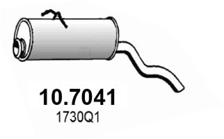 ASSO Izplūdes gāzu trokšņa slāpētājs (pēdējais) 10.7041