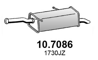 ASSO Izplūdes gāzu trokšņa slāpētājs (pēdējais) 10.7086