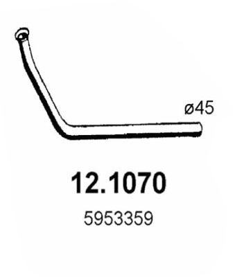 ASSO Izplūdes caurule 12.1070