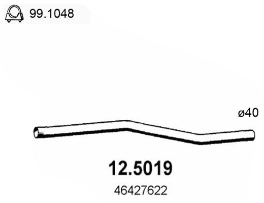 ASSO Izplūdes caurule 12.5019