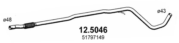 ASSO Izplūdes caurule 12.5046