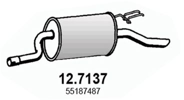 ASSO Izplūdes gāzu trokšņa slāpētājs (pēdējais) 12.7137