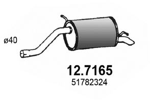 ASSO Izplūdes gāzu trokšņa slāpētājs (pēdējais) 12.7165