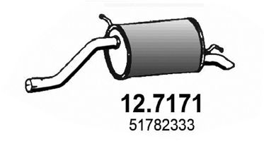 ASSO Izplūdes gāzu trokšņa slāpētājs (pēdējais) 12.7171