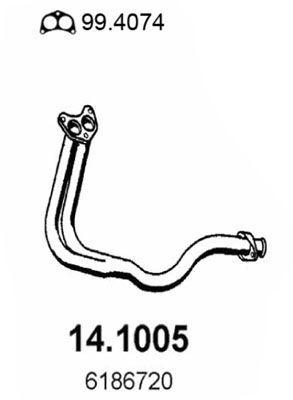 ASSO Izplūdes caurule 14.1005