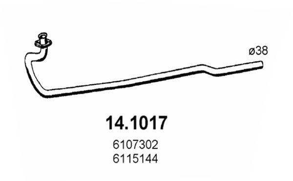 ASSO Izplūdes caurule 14.1017