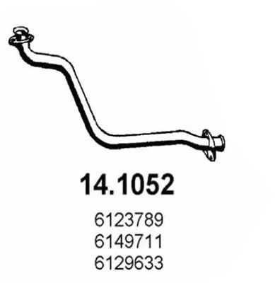 ASSO Труба выхлопного газа 14.1052