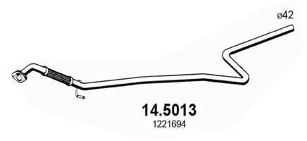 ASSO Труба выхлопного газа 14.5013