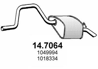 ASSO Izplūdes gāzu trokšņa slāpētājs (pēdējais) 14.7064