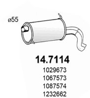 ASSO Izplūdes gāzu trokšņa slāpētājs (pēdējais) 14.7114