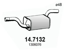 ASSO Izplūdes gāzu trokšņa slāpētājs (pēdējais) 14.7132