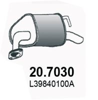 ASSO Izplūdes gāzu trokšņa slāpētājs (pēdējais) 20.7030