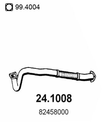 ASSO Труба выхлопного газа 24.1008