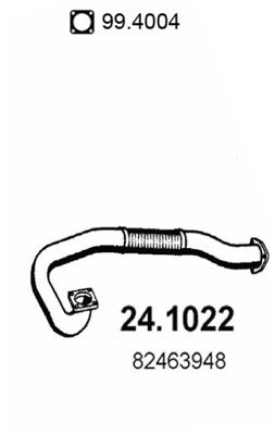 ASSO Труба выхлопного газа 24.1022