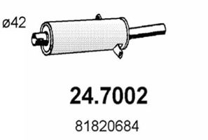 ASSO Глушитель выхлопных газов конечный 24.7002