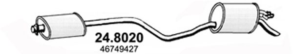 ASSO Средний / конечный глушитель ОГ 24.8020