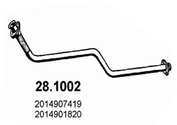 ASSO Izplūdes caurule 28.1002