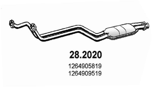 ASSO Izplūdes gāzu priekšslāpētājs 28.2020