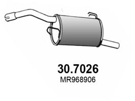 ASSO Izplūdes gāzu trokšņa slāpētājs (pēdējais) 30.7026