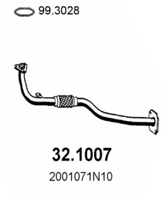 ASSO Izplūdes caurule 32.1007