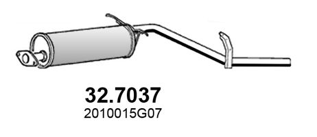 ASSO Izplūdes gāzu trokšņa slāpētājs (pēdējais) 32.7037