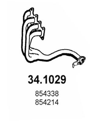 ASSO Труба выхлопного газа 34.1029