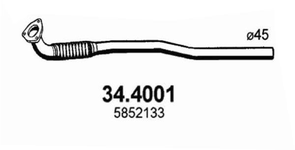 ASSO Izplūdes caurule 34.4001