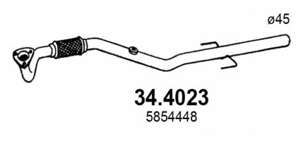 ASSO Труба выхлопного газа 34.4023