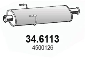 ASSO Vidējais izpl. gāzu trokšņa slāpētājs 34.6113