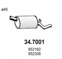 ASSO Izplūdes gāzu trokšņa slāpētājs (pēdējais) 34.7001