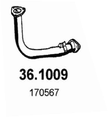 ASSO Труба выхлопного газа 36.1009