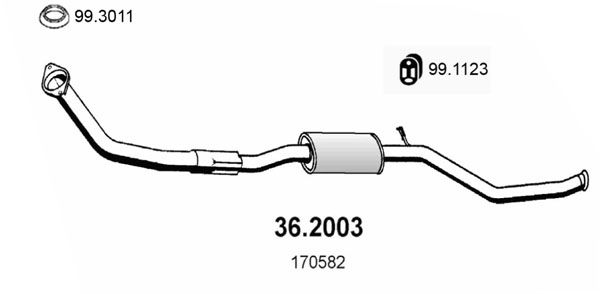 ASSO Izplūdes gāzu priekšslāpētājs 36.2003