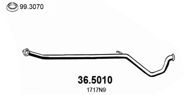 ASSO Izplūdes caurule 36.5010