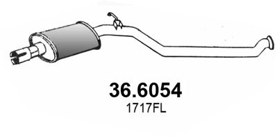 ASSO Vidējais izpl. gāzu trokšņa slāpētājs 36.6054