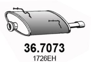 ASSO Izplūdes gāzu trokšņa slāpētājs (pēdējais) 36.7073