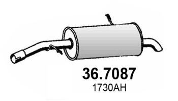 ASSO Izplūdes gāzu trokšņa slāpētājs (pēdējais) 36.7087