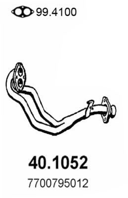 ASSO Труба выхлопного газа 40.1052
