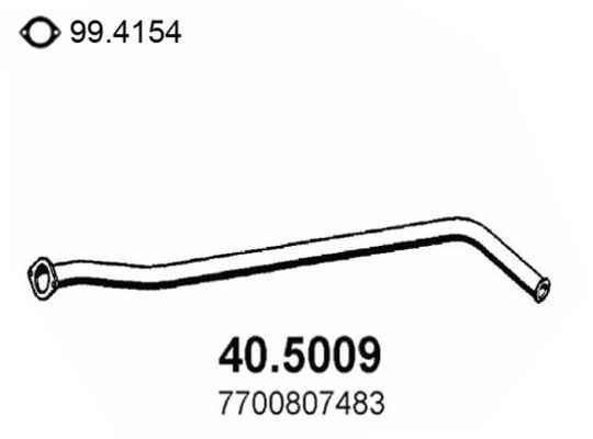ASSO Izplūdes caurule 40.5009