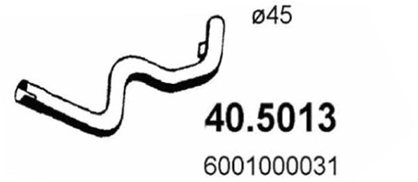 ASSO Izplūdes caurule 40.5013