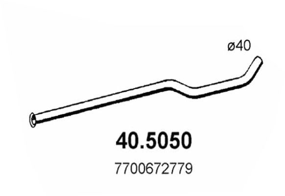 ASSO Труба выхлопного газа 40.5050