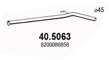 ASSO Труба выхлопного газа 40.5063