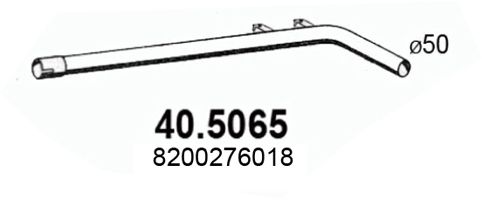 ASSO Izplūdes caurule 40.5065
