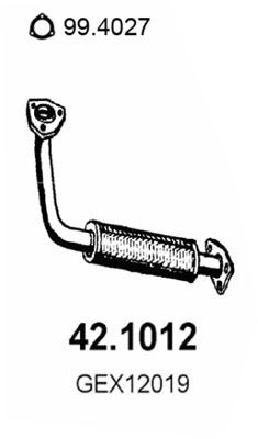ASSO Труба выхлопного газа 42.1012