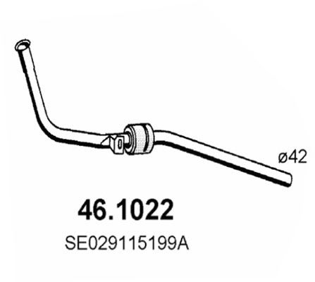 ASSO Izplūdes caurule 46.1022