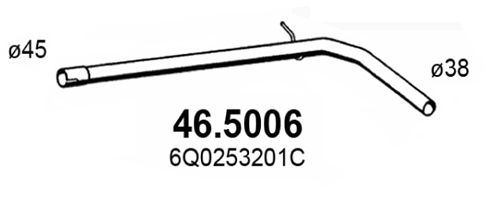 ASSO Труба выхлопного газа 46.5006
