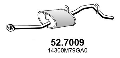 ASSO Izplūdes gāzu trokšņa slāpētājs (pēdējais) 52.7009