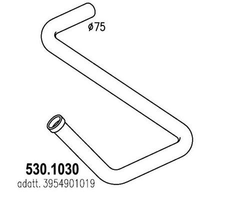 ASSO Труба выхлопного газа 530.1030