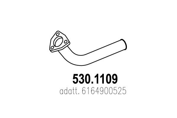 ASSO Труба выхлопного газа 530.1109