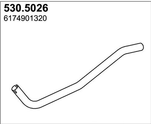 ASSO Izplūdes caurule 530.5026