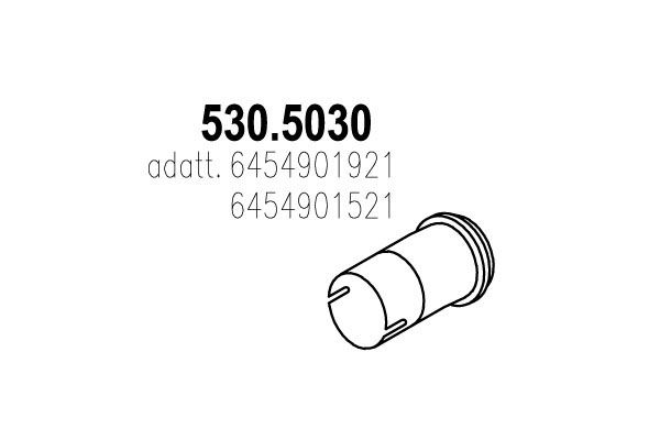 ASSO Izplūdes caurule 530.5030